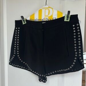 A.L.C. Black Eyelet Women's Shorts - size 8